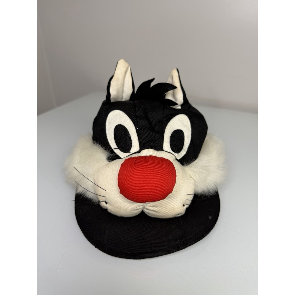 Vintage 1989 Arby's Warner Bros. Sylvester Hat Cap SnapBack Youth 3D Plush